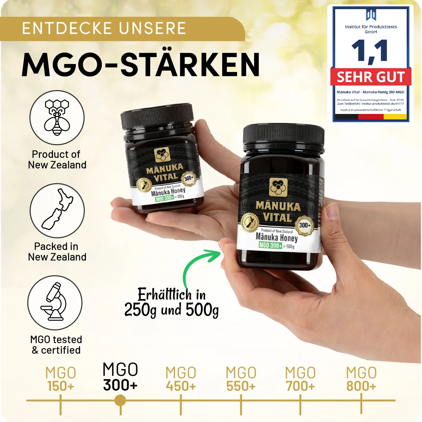 Manuka Vital Honig MGO 300+ (250g)