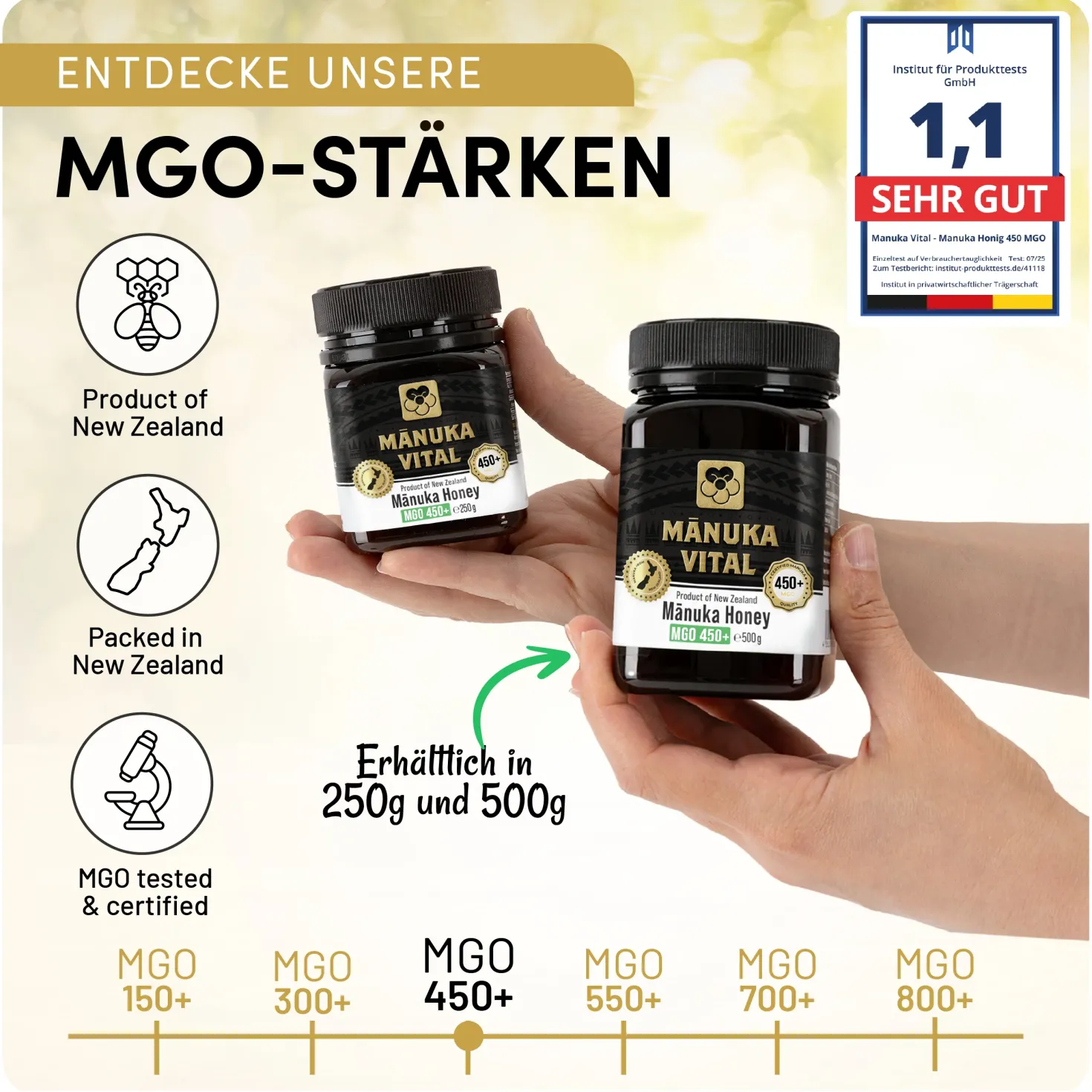 Manuka Vital Honig MGO 450+ (250g)