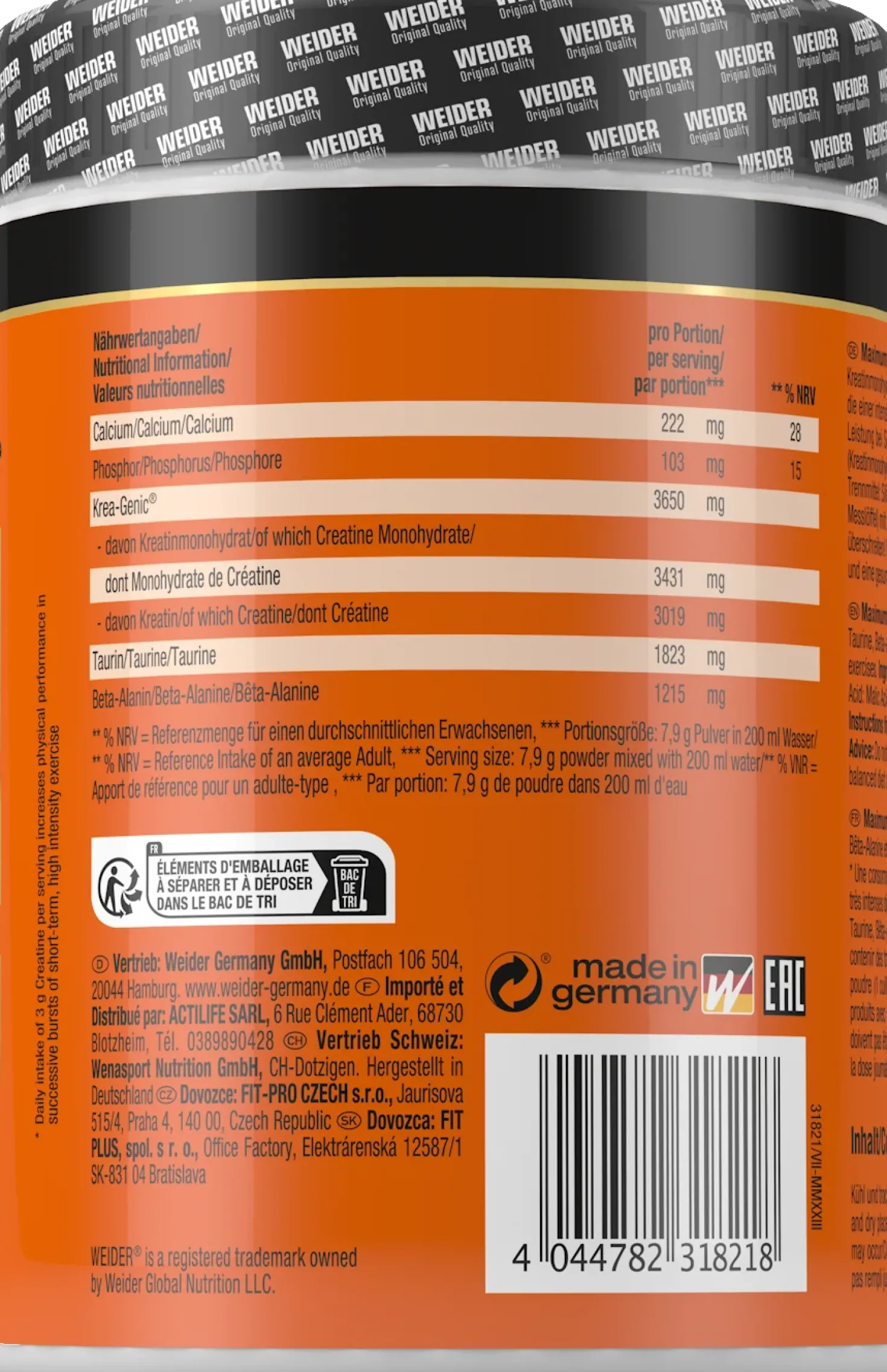 Maximum Krea-Genic Powder (554g)