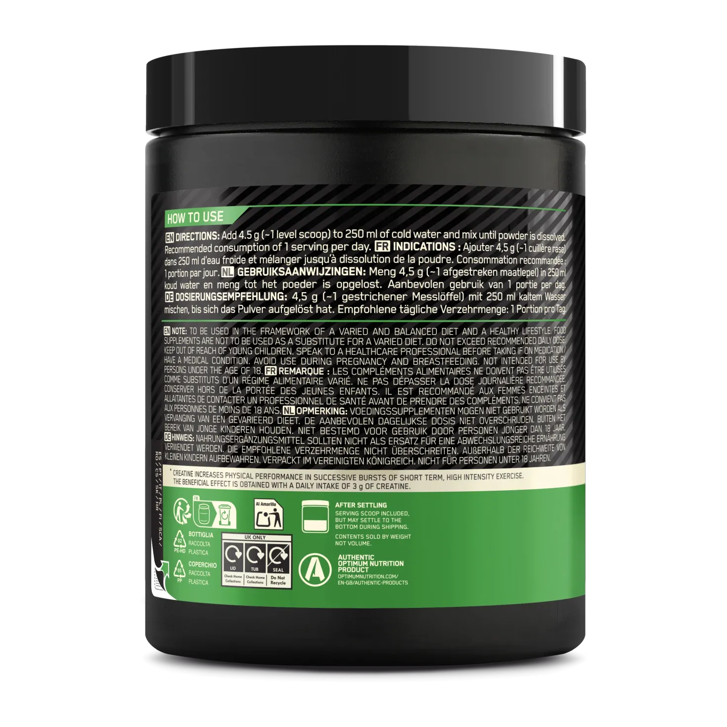 Micronised Creatine Powder Flavored (360g)