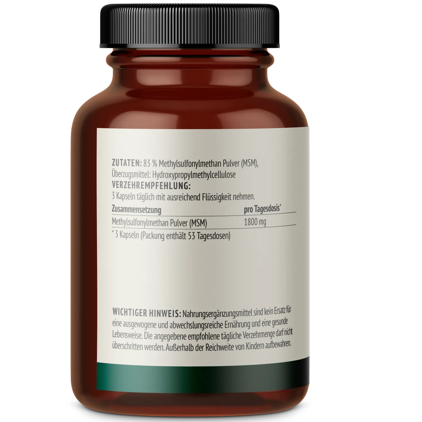 MSM (Methylsulfonylmethan) Kapseln (160 Kapseln)