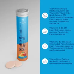 Multivitamin + Mineral - Pfirsich (20 Brausetabletten) - 6er Pack