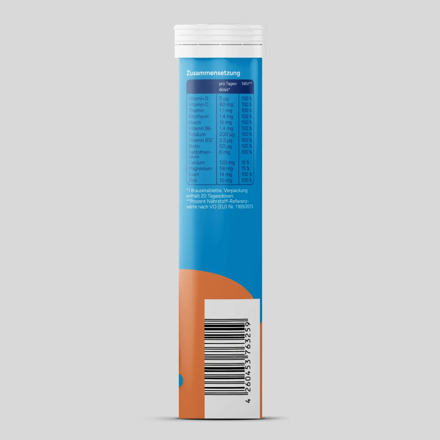 Multivitamin + Mineral - Pfirsich (20 Brausetabletten) - 6er Pack