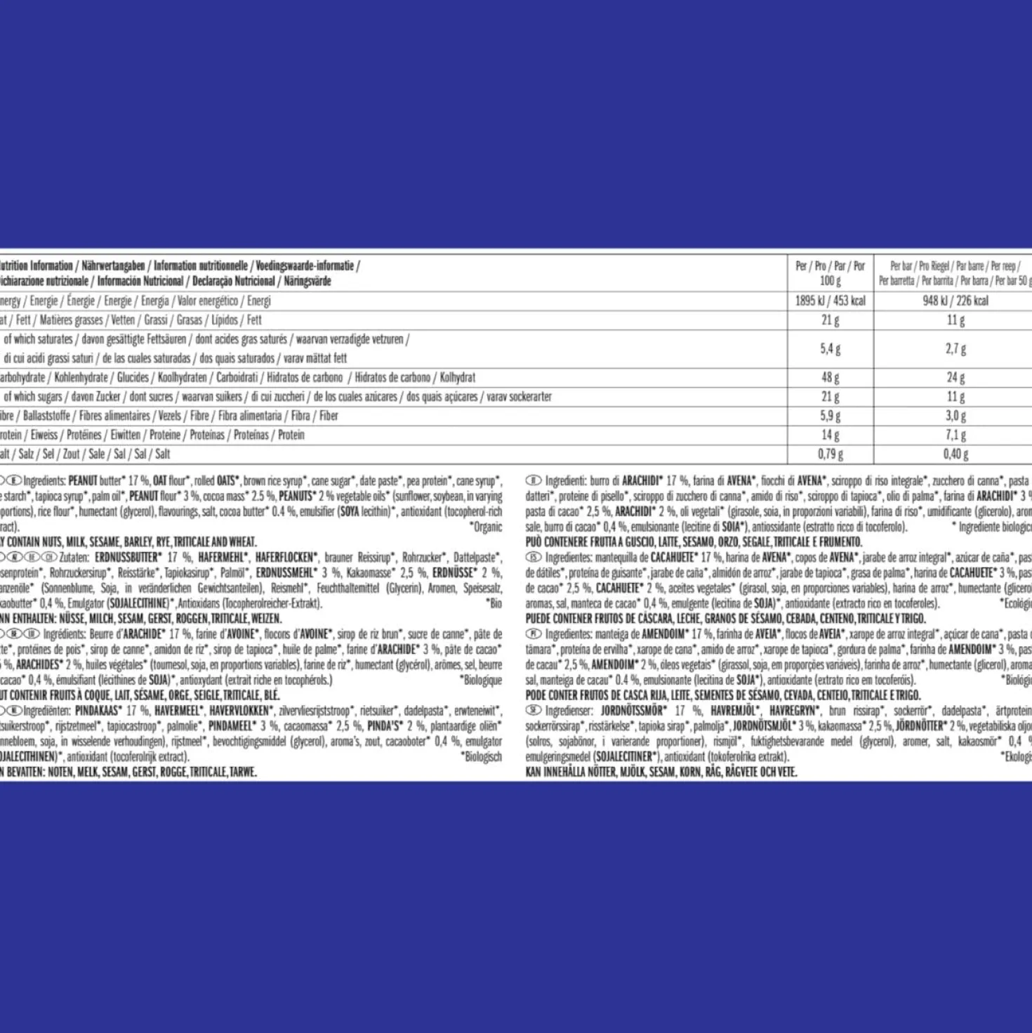 Nut Butter Filled Bar bio (12x50g)
