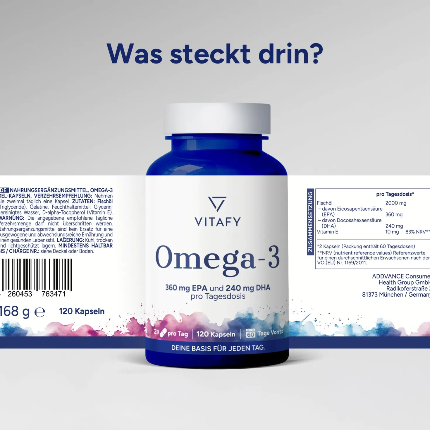 Omega-3-Fischöl (120 Kapseln)