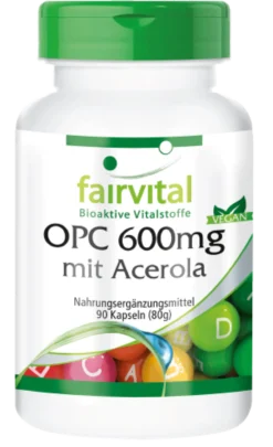 OPC 600mg mit Acerola (90 Kapseln)