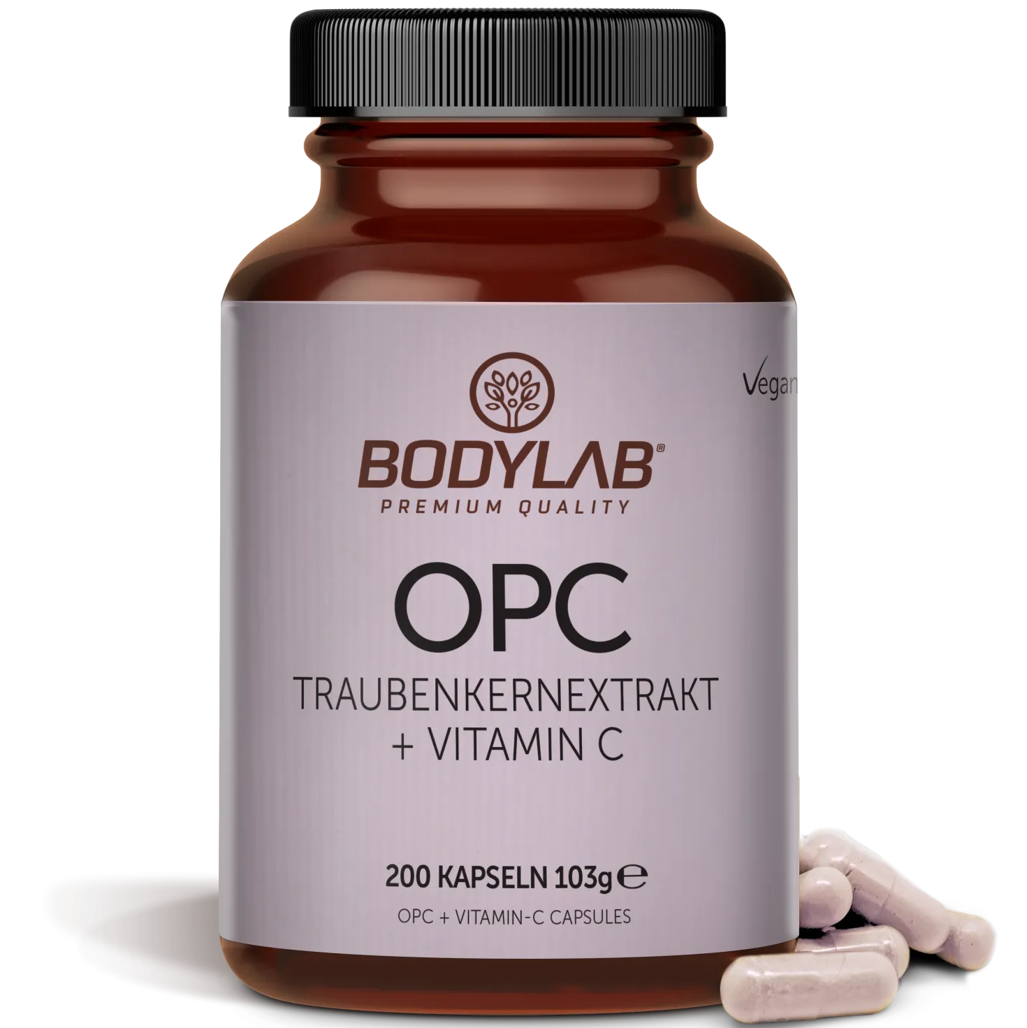 OPC Traubenkernextrakt + Vitamin C (200 Kapseln)