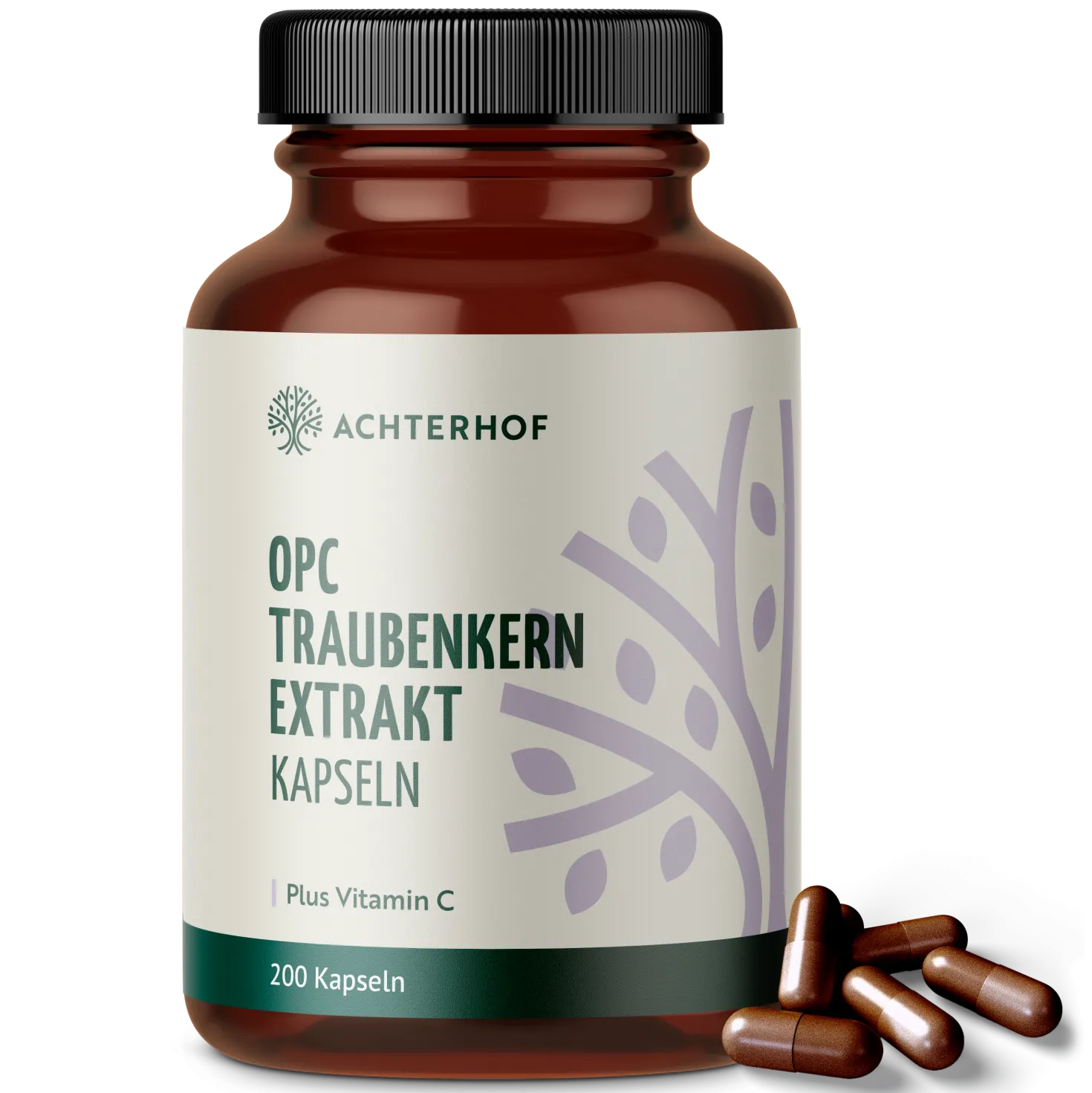 OPC Traubenkernextrakt + Vitamin C Kapseln (200 Kapseln)