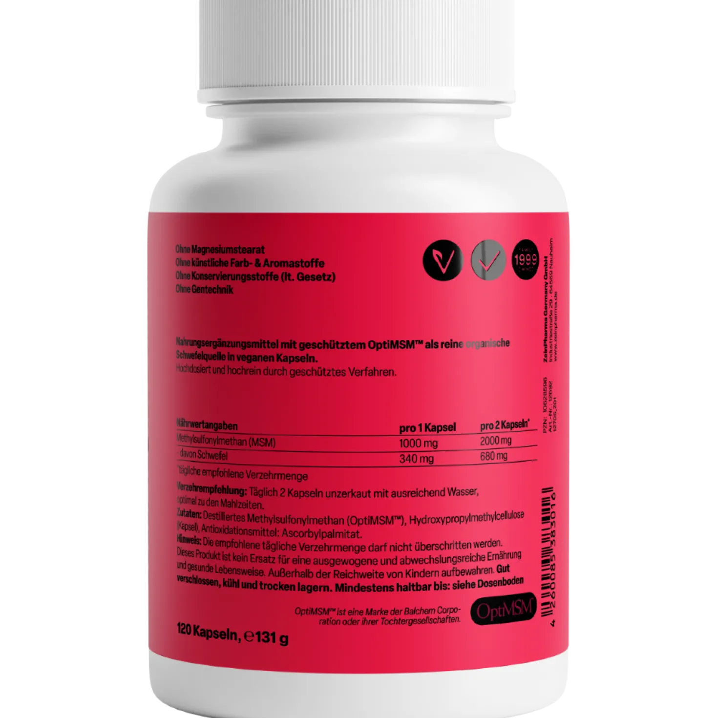 OptiMSM 1000mg (120 Kapseln)