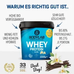 POWER WHEY DEAL - Whey Protein (1000g) + Creatine Powder (500g) + Omega-3 (120 Kapseln)