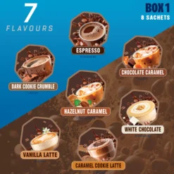 Protein Coffee Probierbox (8 Proben je 30g)