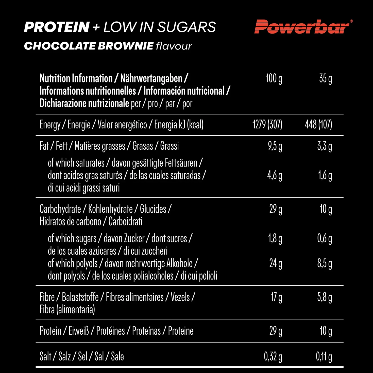 Protein+ Low in Sugars (16x35g)