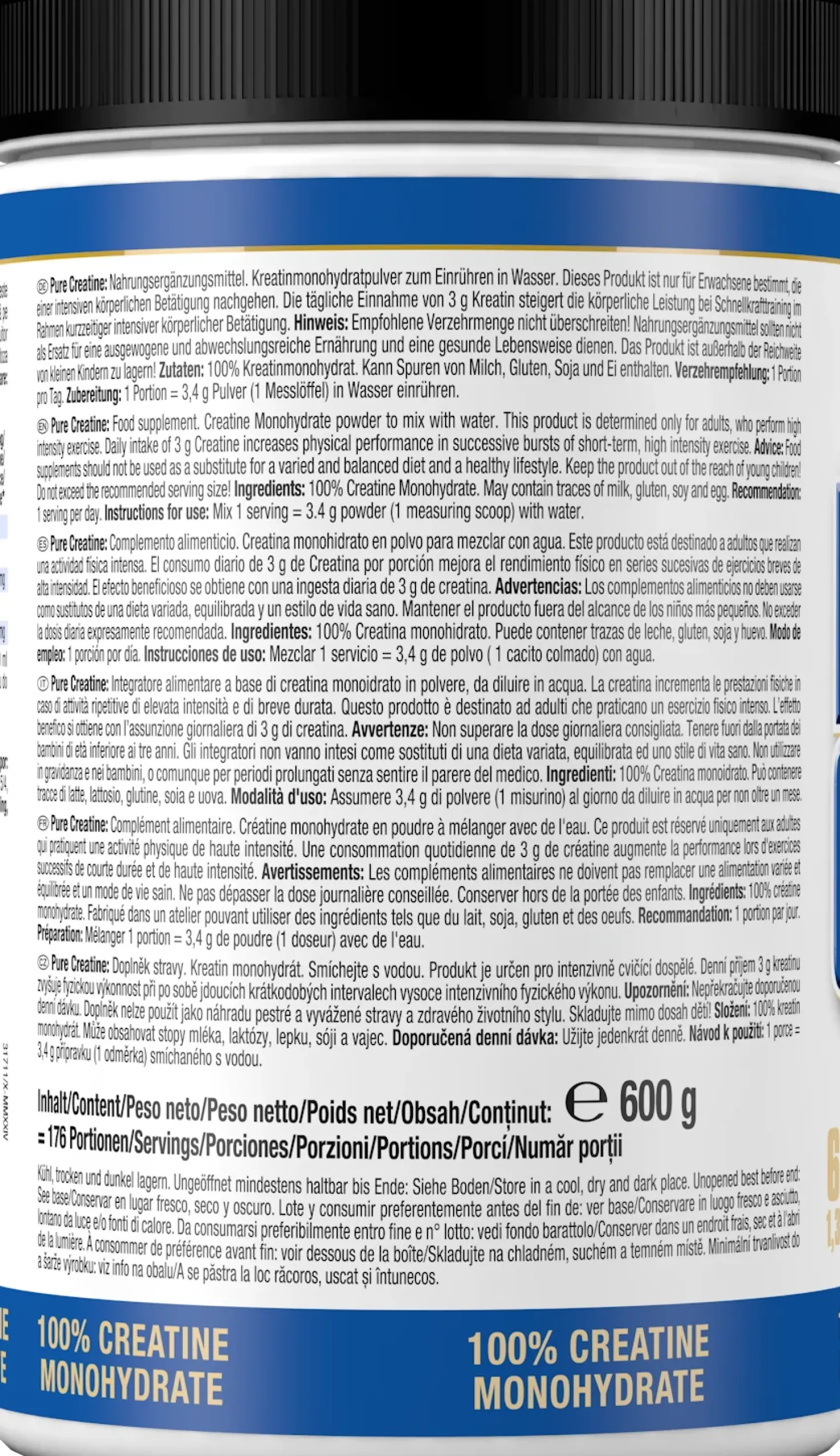 Pure Creatine Creapure® (600g)