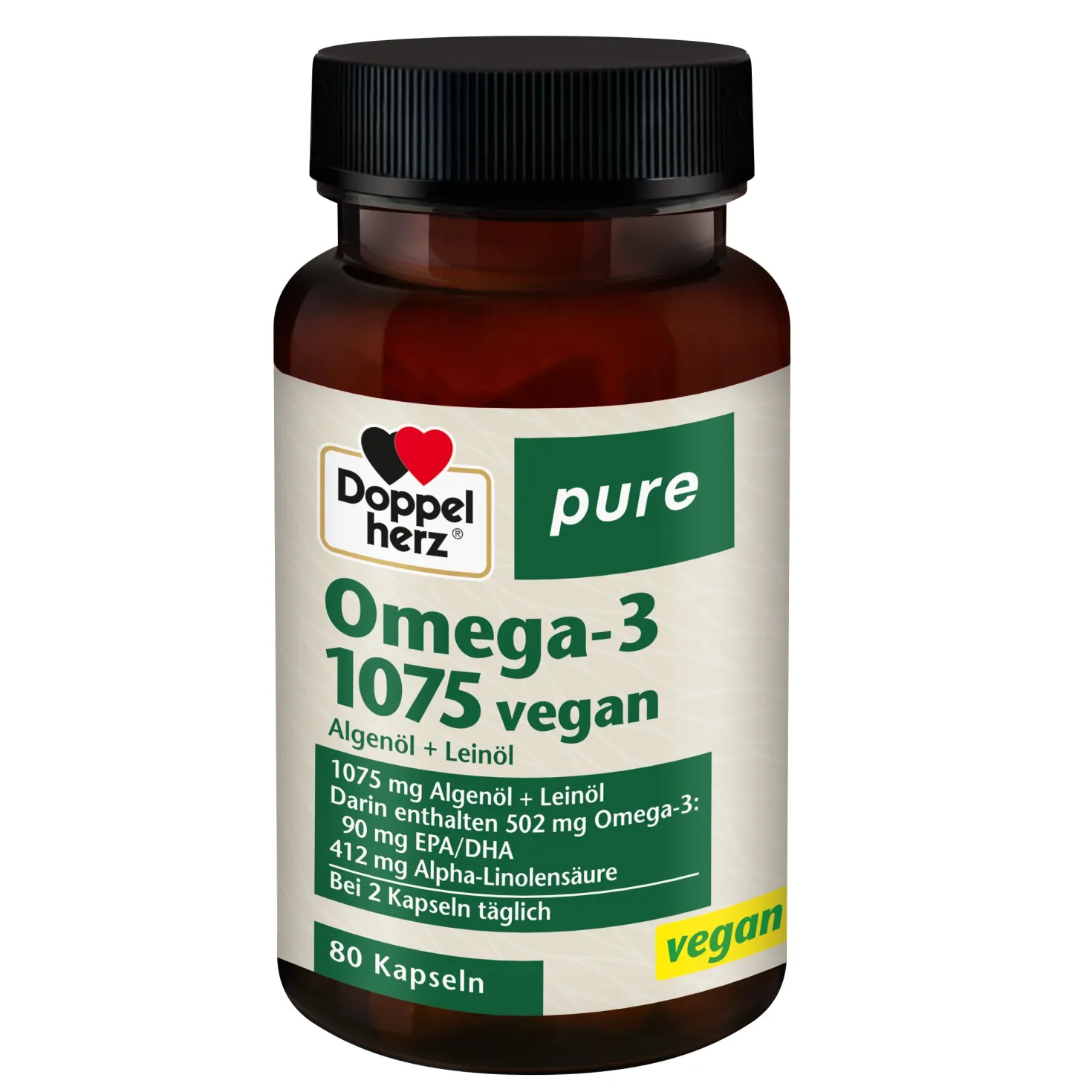 Pure Omega-3 1075 vegan (80 Kapseln)