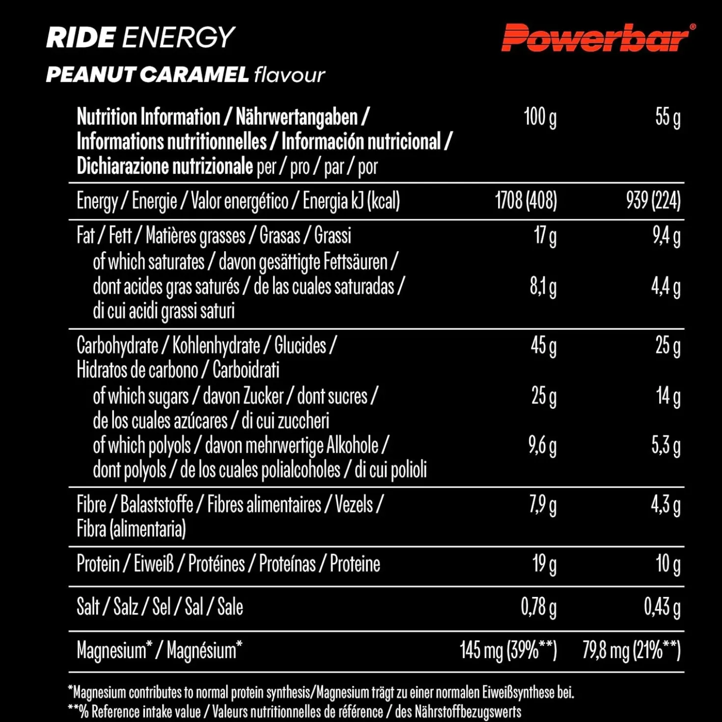 Ride Energy Bar (18x55g)