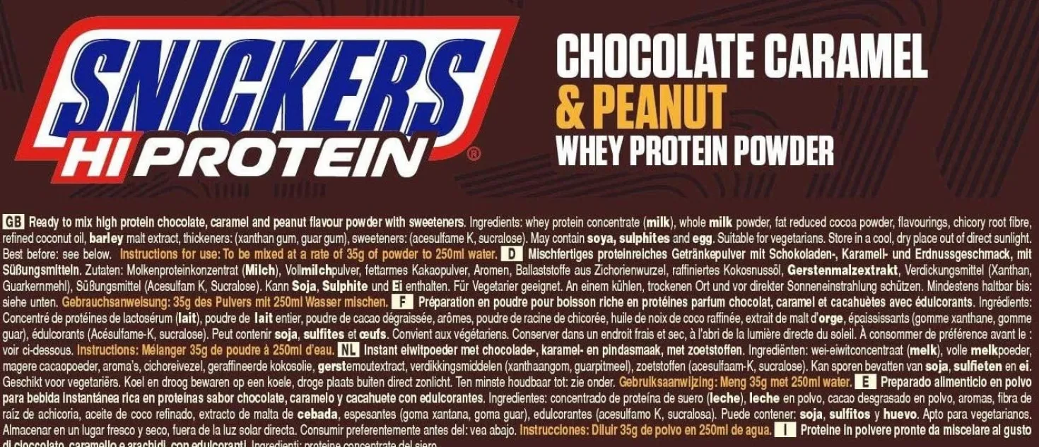 Snickers Protein Powder (875g)