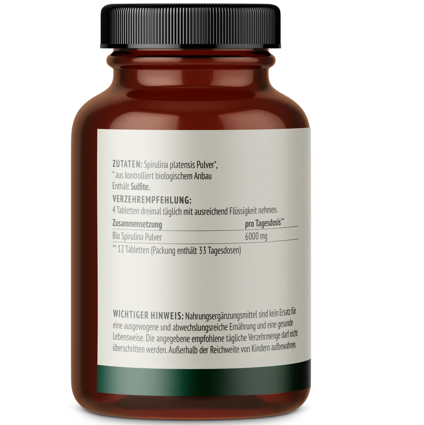 Spirulina Algen Tabletten Bio (400 Tabletten)