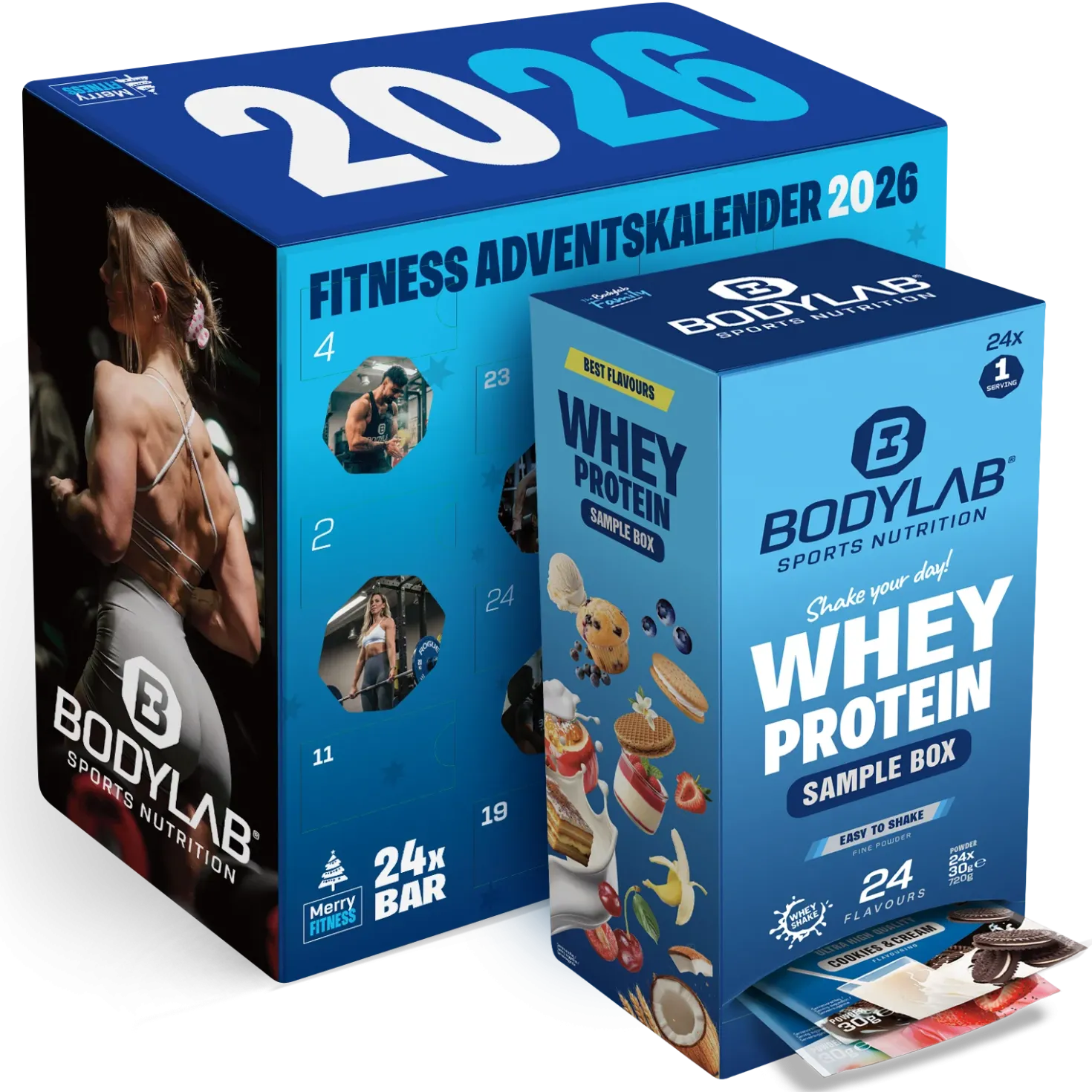 Unser BODYLAB Adventskalender im gemischten Doppelpack