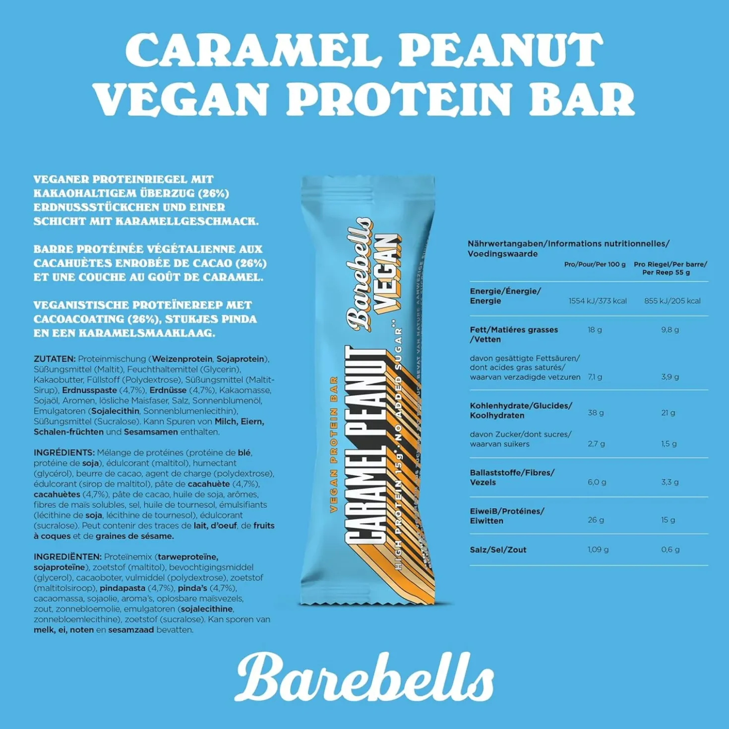 Vegan Protein Bar (12x55g)