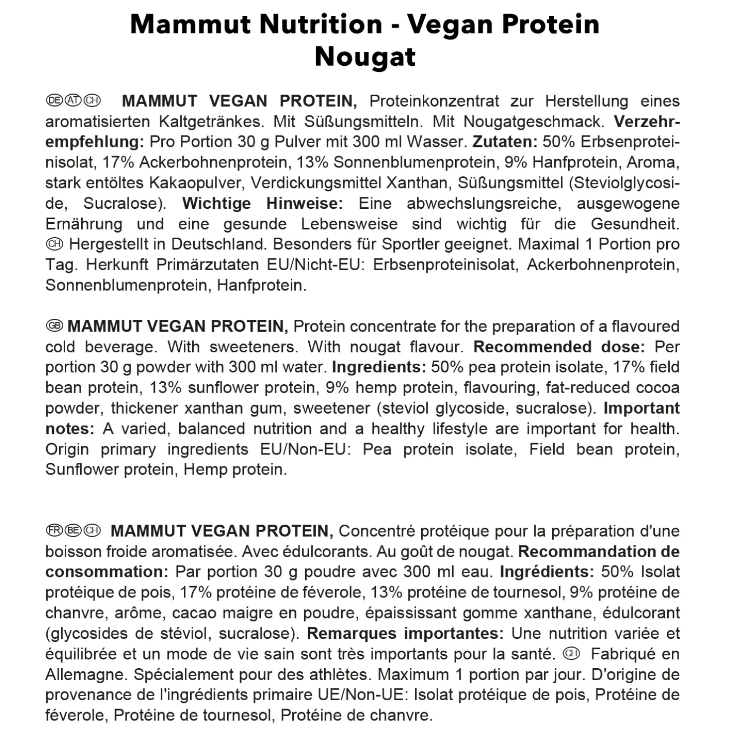 Vegan Protein (460g)