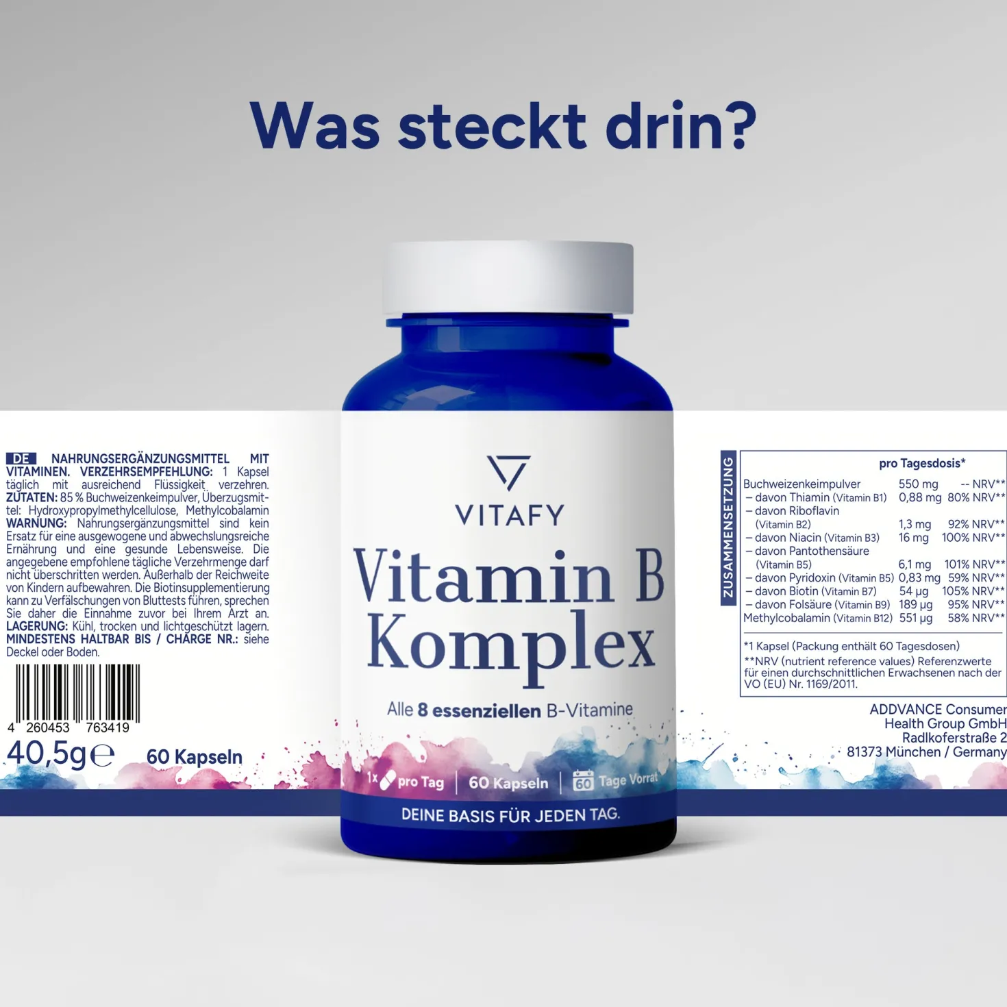 Vitamin B Komplex (60 Kapseln)