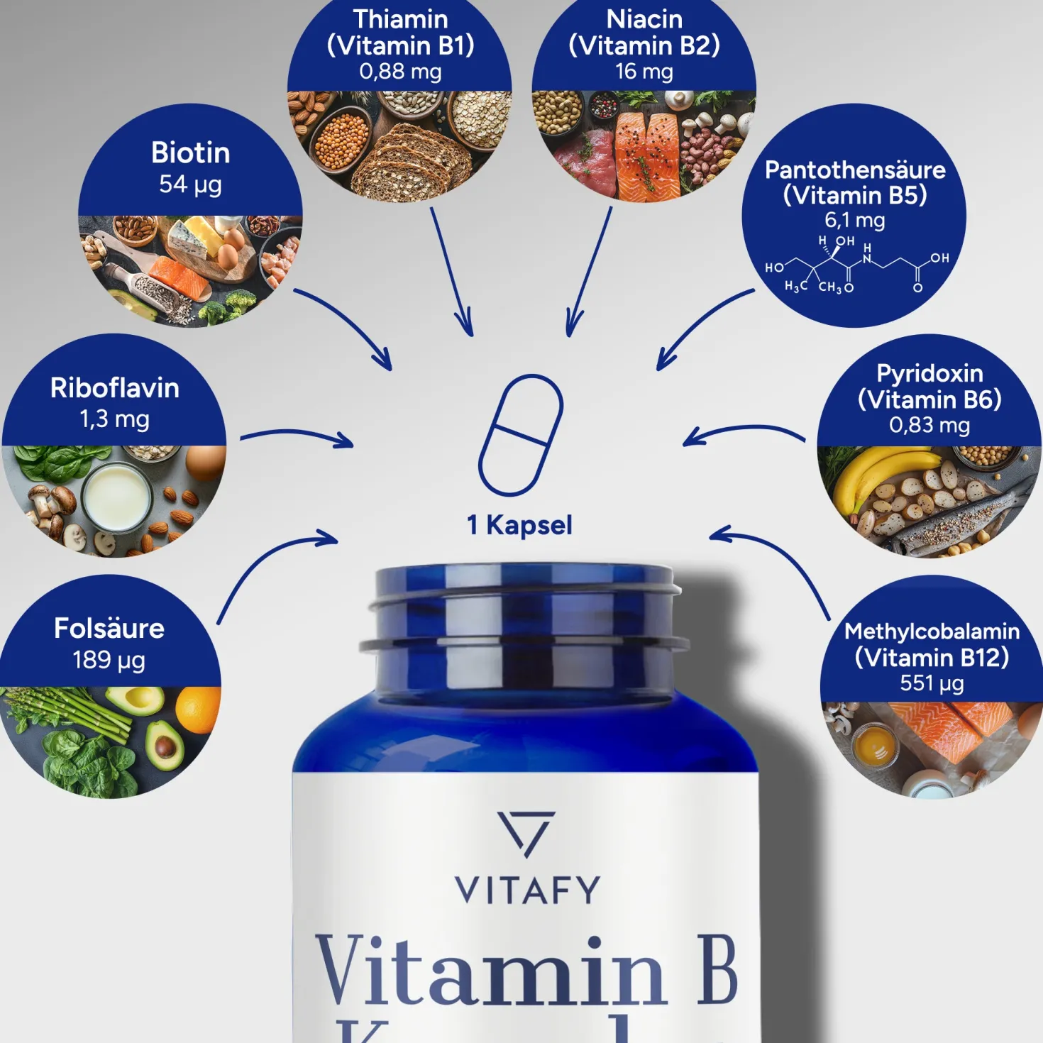 Vitamin B Komplex (60 Kapseln)