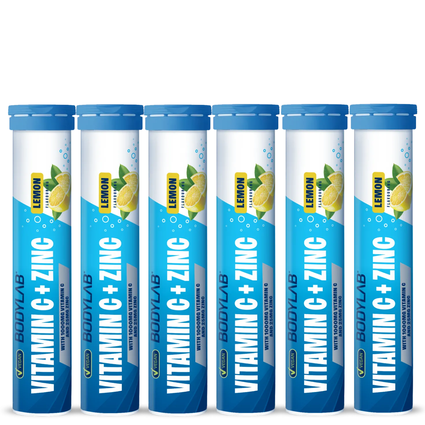 Vitamin C + Zinc - 6x 20 Brausetabletten - Lemon Flavouring