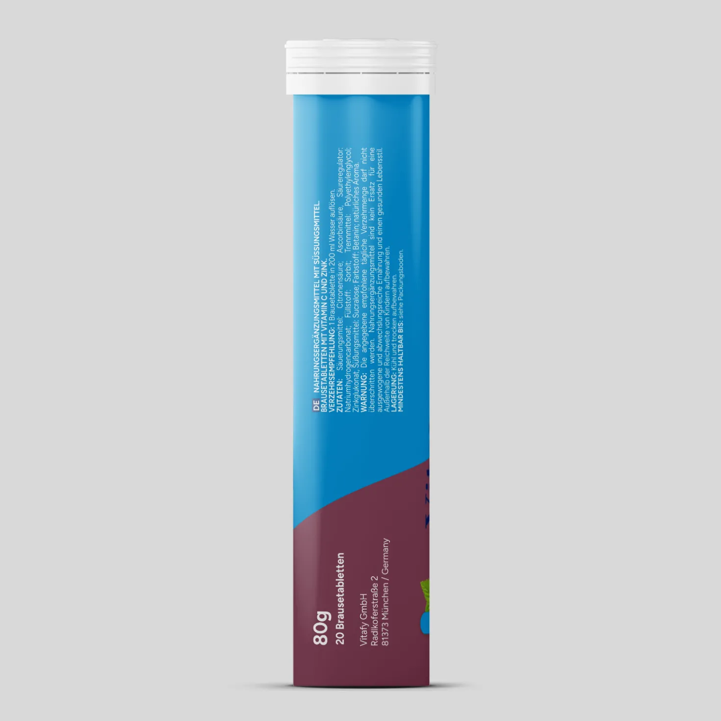 Vitamin C + Zink - Cassis (20 Brausetabletten) - 6er Pack
