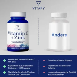 Vitamin C + Zink (60 Kapseln)