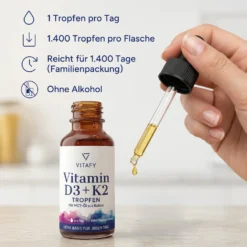Vitamin D3 + K2 Öl Tropfen (50ml)
