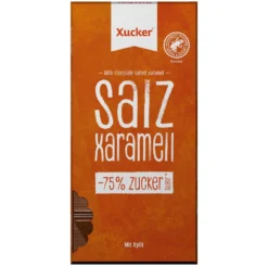 Vollmilch Xylit-Schokolade Salz-Karamell (80g)