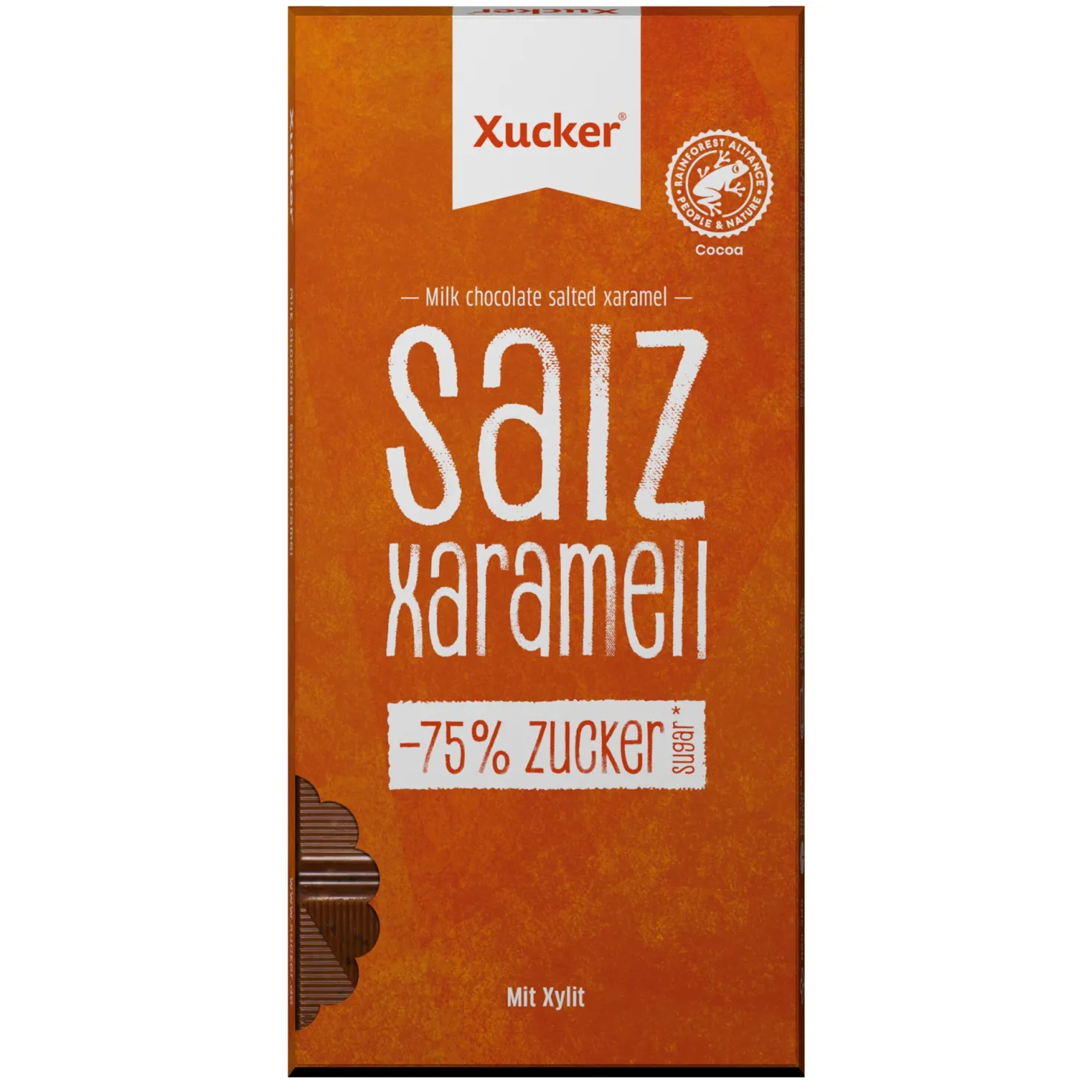 Vollmilch Xylit-Schokolade Salz-Karamell (80g)