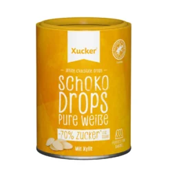 Weiße Schokodrops mit finnischem Xylit (200g)