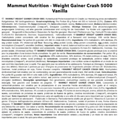 Weight Gainer Crash 5000 (4500g)