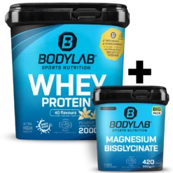 Whey + BIG PACK Magnesium Bisglycinate (420 Kapseln)
