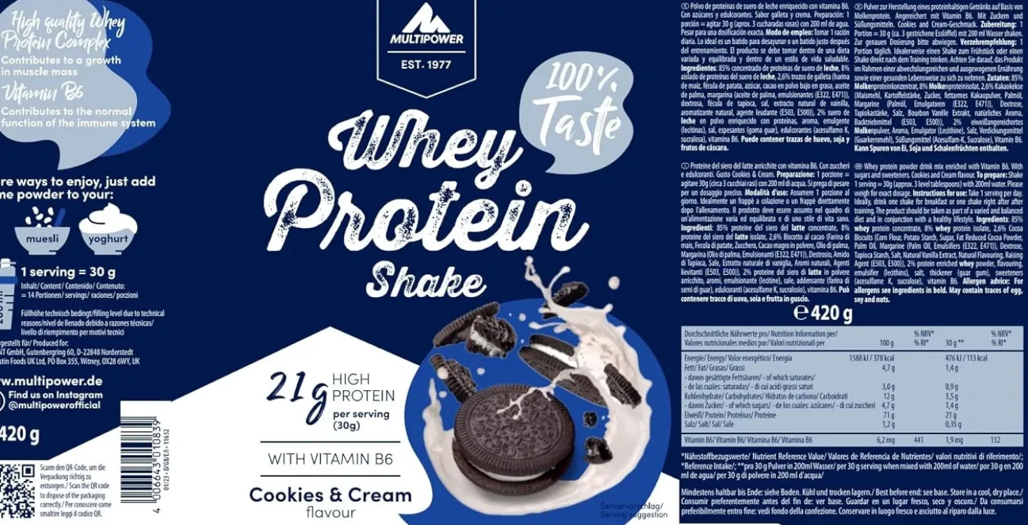 Whey Protein Shake (420g)