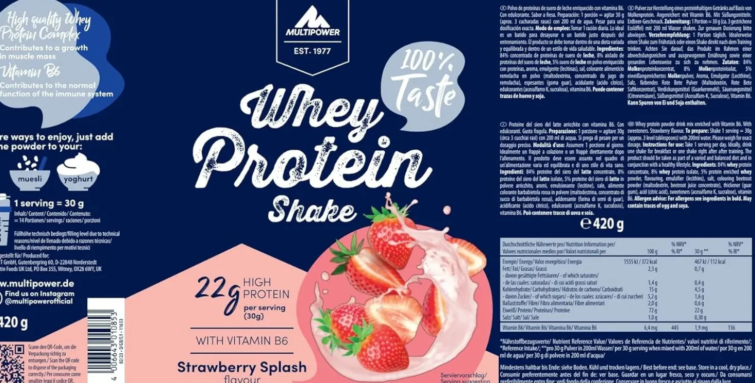 Whey Protein Shake (420g)