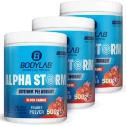 3 x Alpha Storm - OXYSTORM® Pre Workout Blood Orange (je 500g)