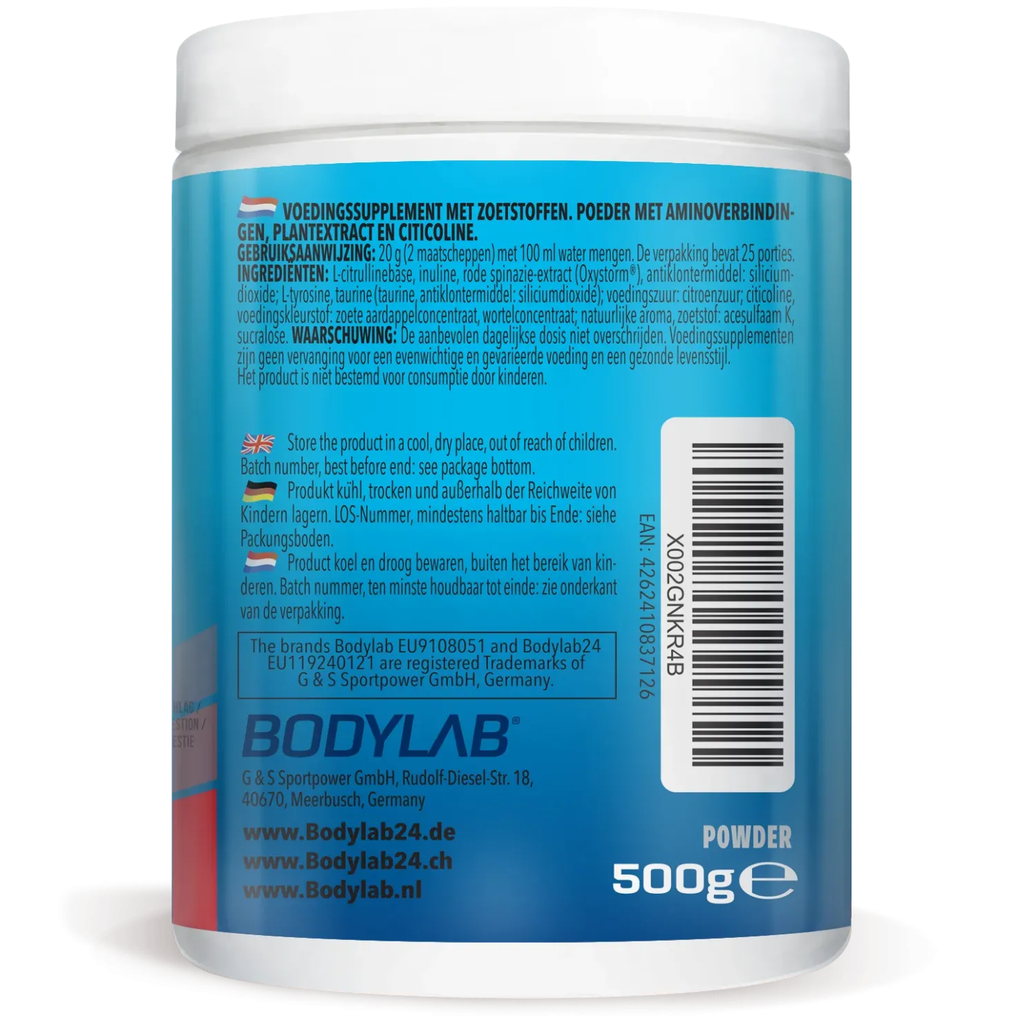 3 x Alpha Storm - OXYSTORM® Pre Workout Blood Orange (je 500g)