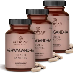 3 x Ashwagandha Pulver in Kapselform (3 x 150 Kapseln)