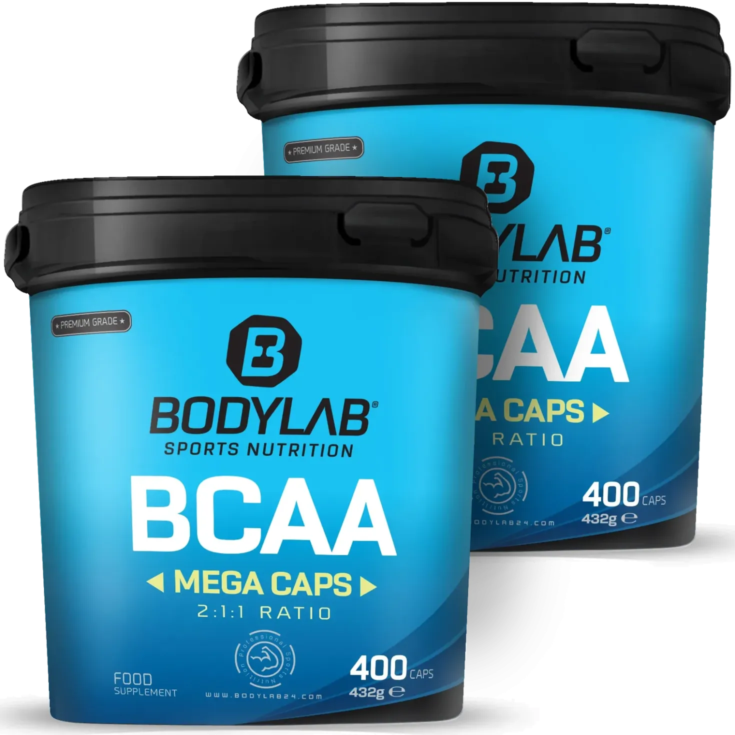2 x BCAA Mega Caps (je 400 Kapseln)
