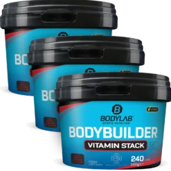3 x Bodybuilder Vitamin Stack (je 240 Kapseln)