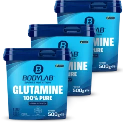 3 x Bodylab24 Glutamin Powder (je 500g)