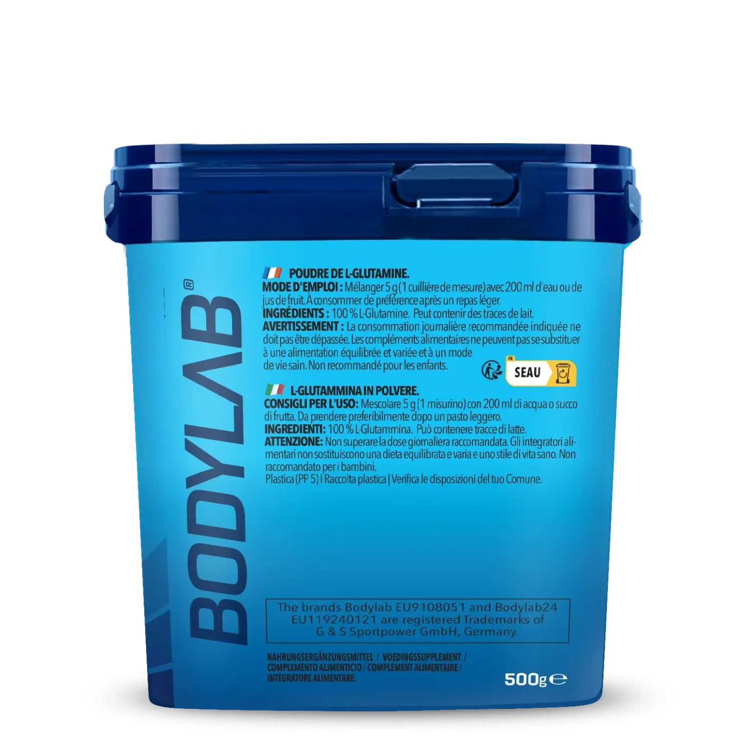 2 x Bodylab24 Glutamin Powder (je 500g)
