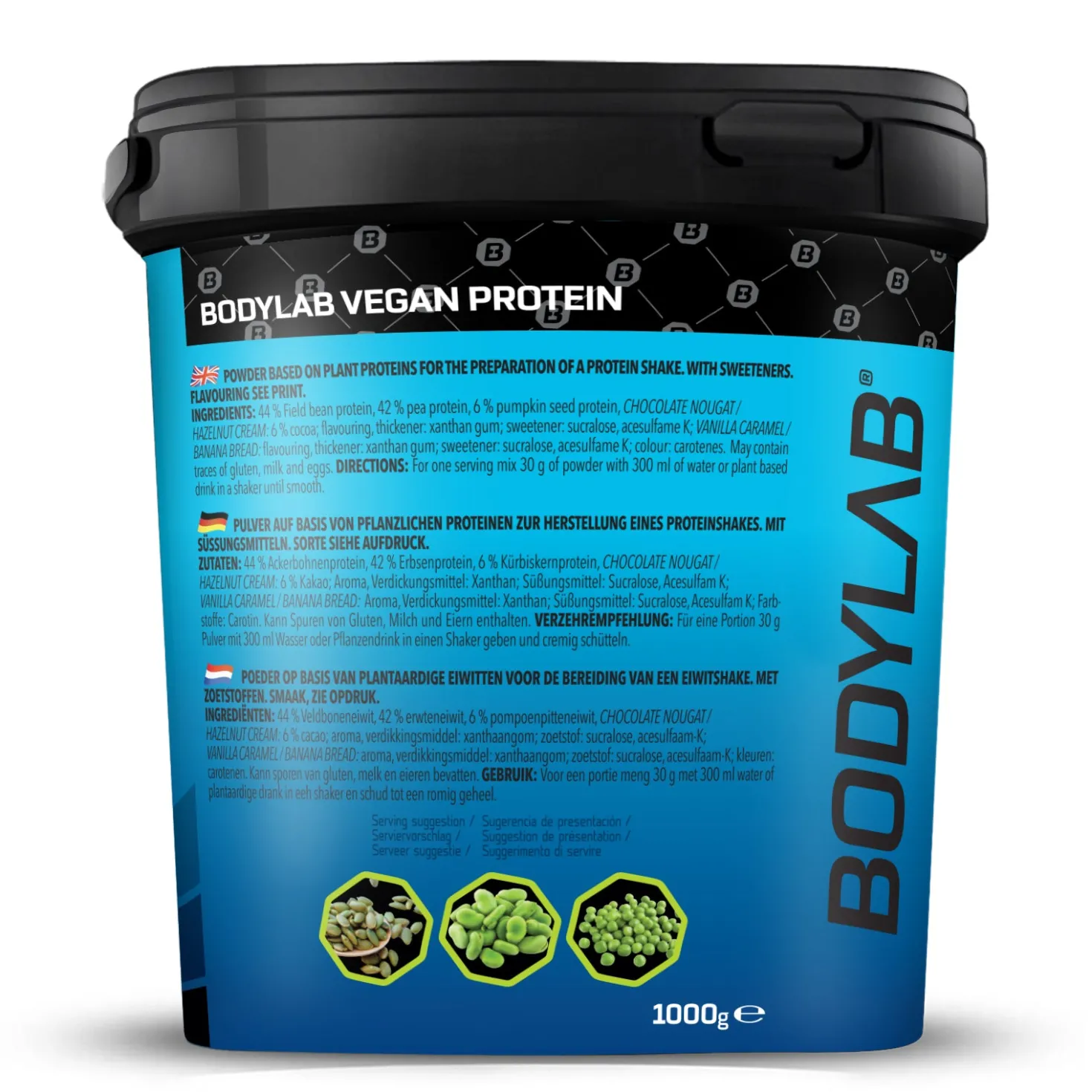 2 x Bodylab24 Vegan Protein (1000g)
