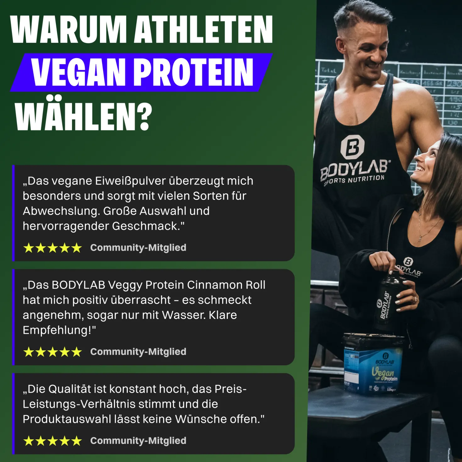 2 x Bodylab24 Vegan Protein (1000g)