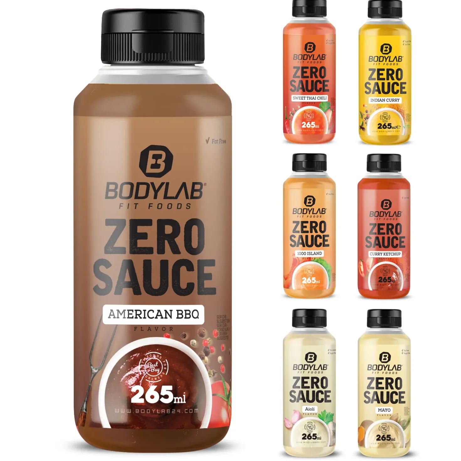 6 x Bodylab Zero Saucen (je 265ml)