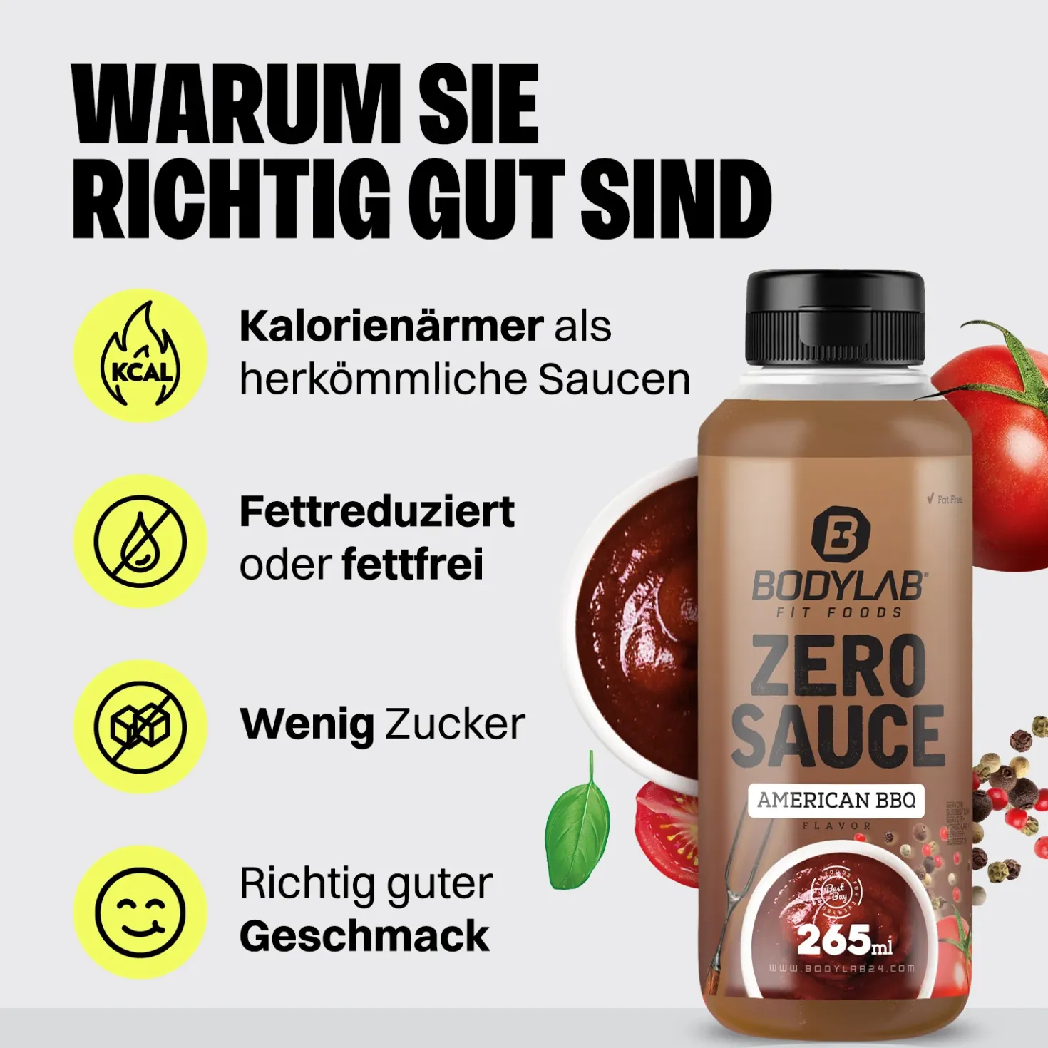 6 x Bodylab Zero Saucen (je 265ml)