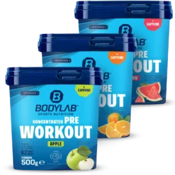 3 x Concentrated Pre Workout (500g)