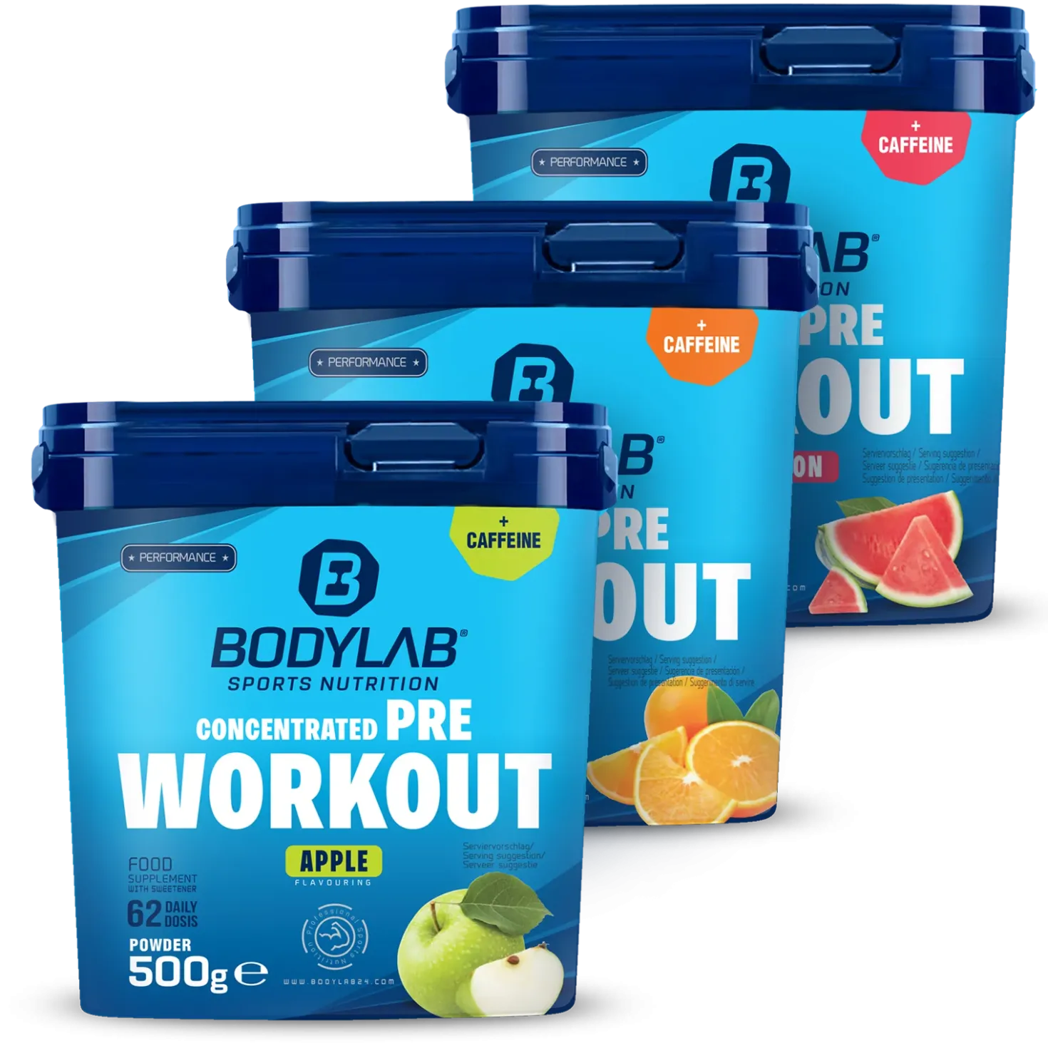 3 x Concentrated Pre Workout (500g)